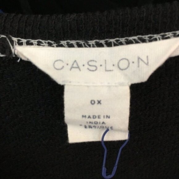 Caslon Embroidered Top Plus Size 0X - Picture 6 of 7